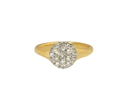 Round White Diamond Ring