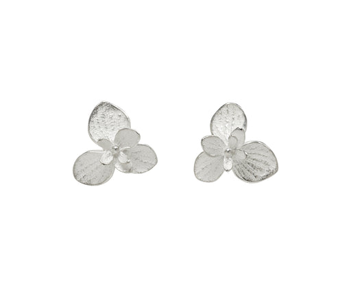 Large Baby Twin Hydrangea Stud Earrings