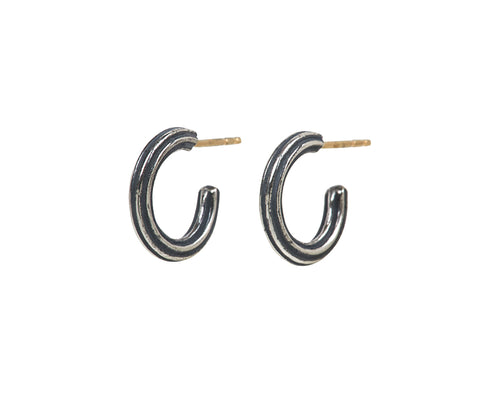 John Iversen Clematis Grey Hoop Earrings