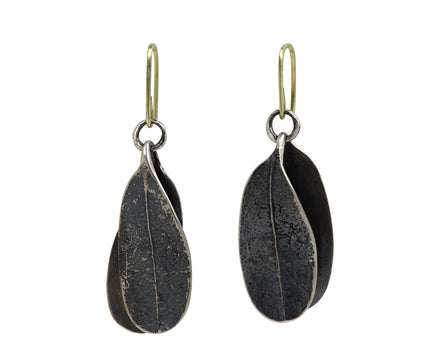 John Iversen Eggplant Leaf Earrings