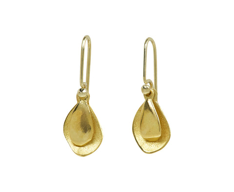 John Iversen Tiny Double Leaf Earrings