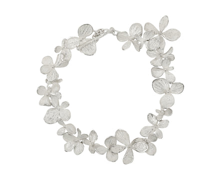 Silver Hydrangea Bracelet