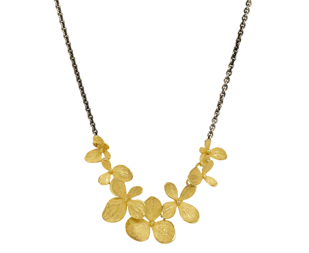 Two-Tone Hydrangea Necklace