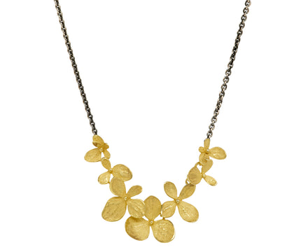 Two-Tone Hydrangea Necklace