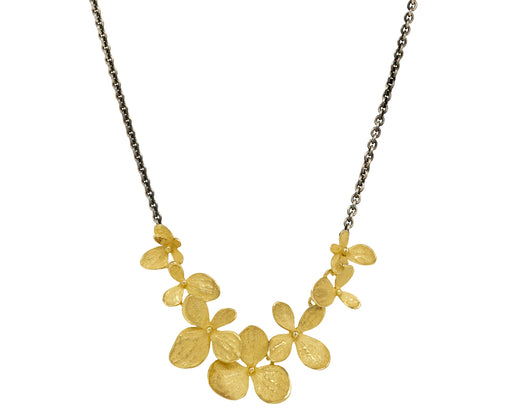 Two-Tone Hydrangea Necklace