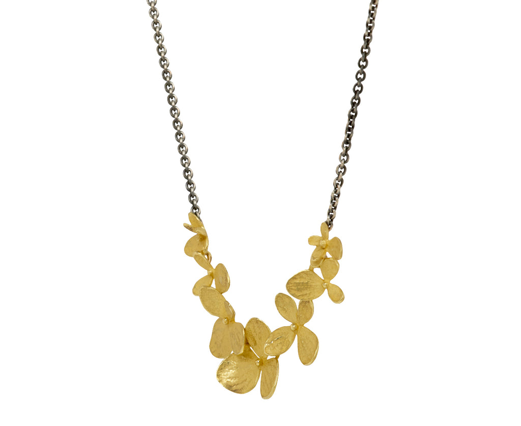 Two-Tone Hydrangea Necklace