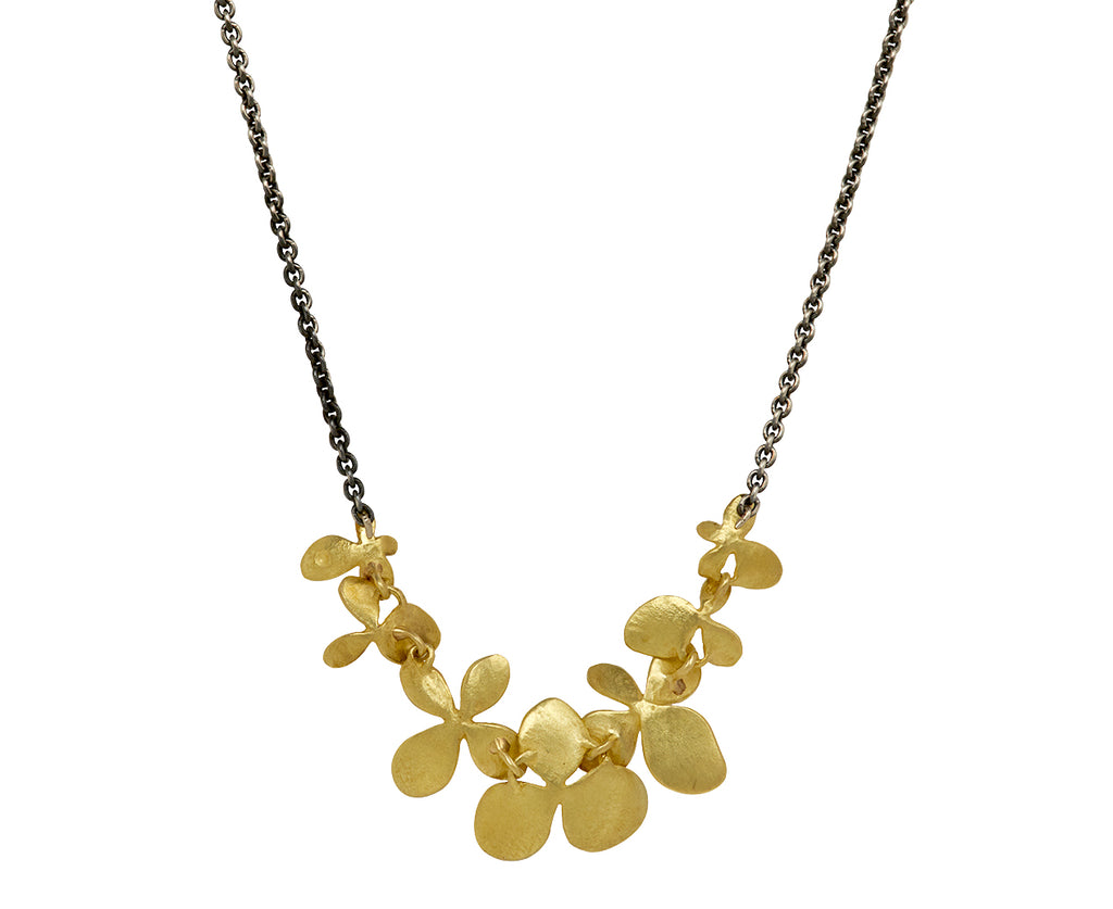 Two-Tone Hydrangea Necklace
