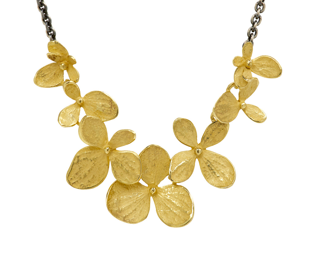 Two-Tone Hydrangea Necklace