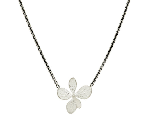John Iversen Hydrangea Flower Pendant Necklace