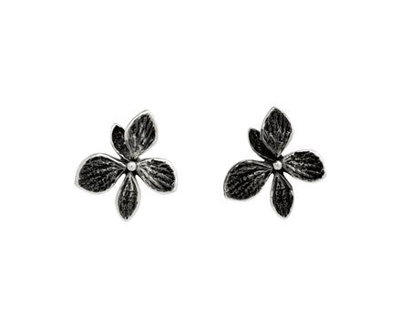 Silver Hydrangea Earrings - TWISTonline 