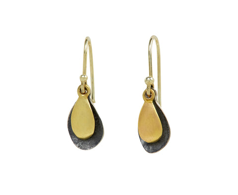 John Iversen Tiny Double Leaf Earrings