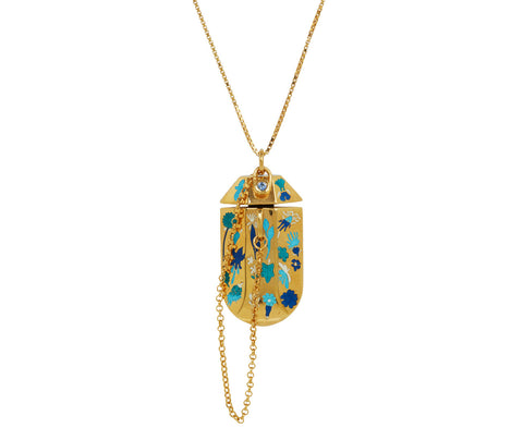 Fallen Flora Perfume Bottle + chain – Silver Vermeil - TWISTonline 