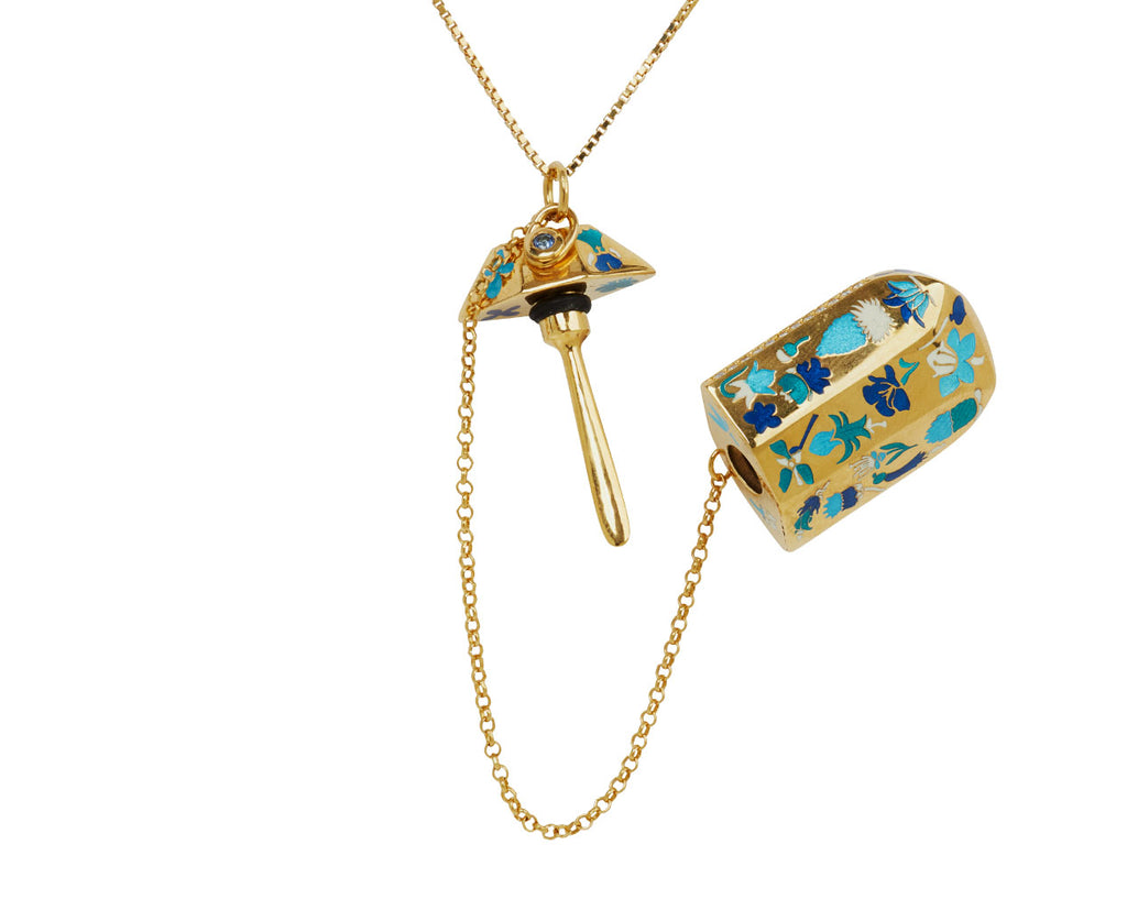 Fallen Flora Perfume Bottle + chain – Silver Vermeil - TWISTonline 