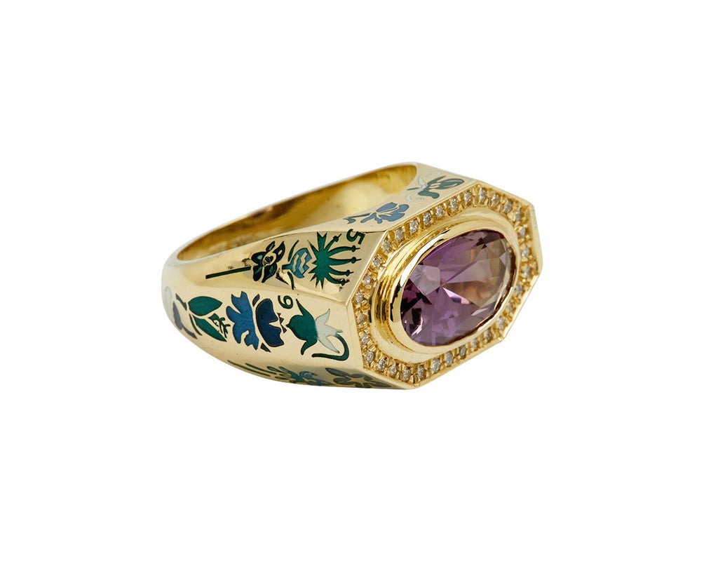 fallen flora ring I amethyst - TWISTonline 