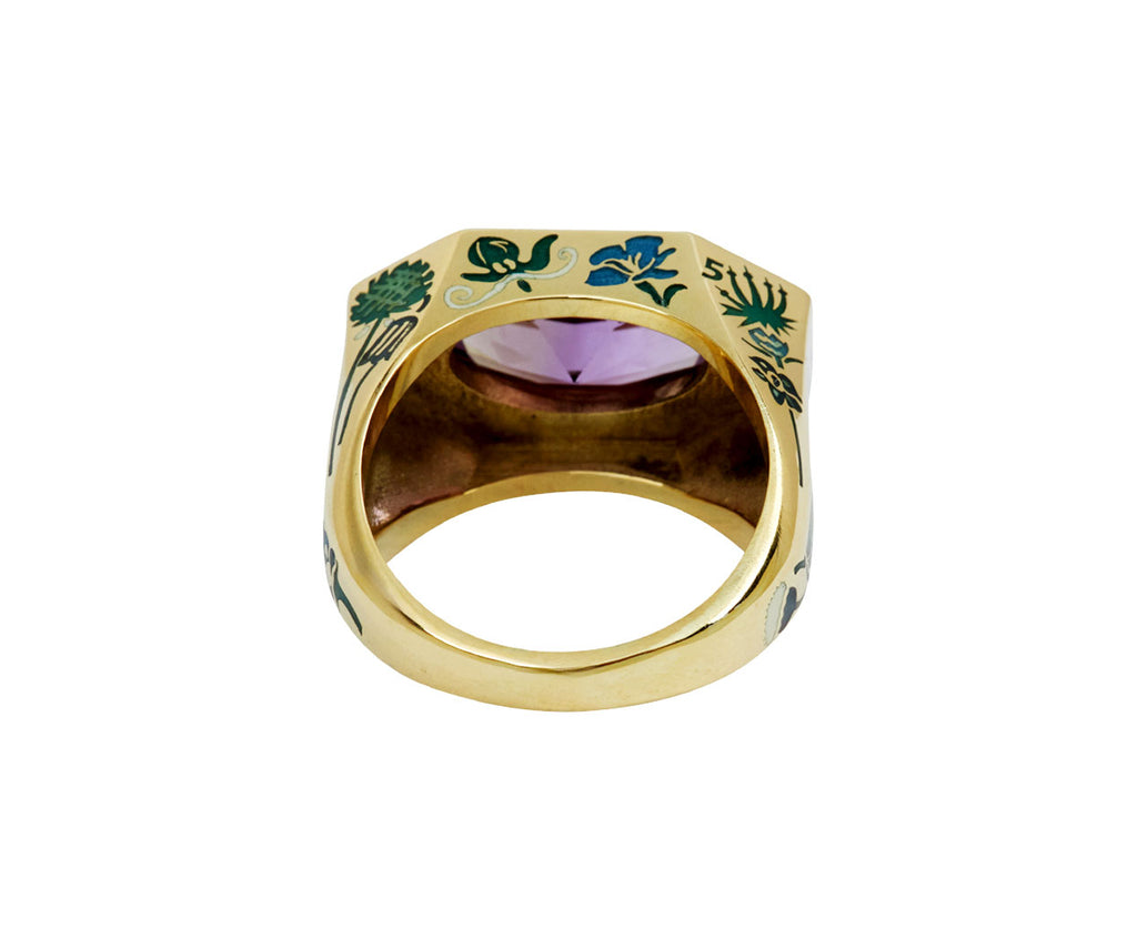 fallen flora ring I amethyst - TWISTonline 
