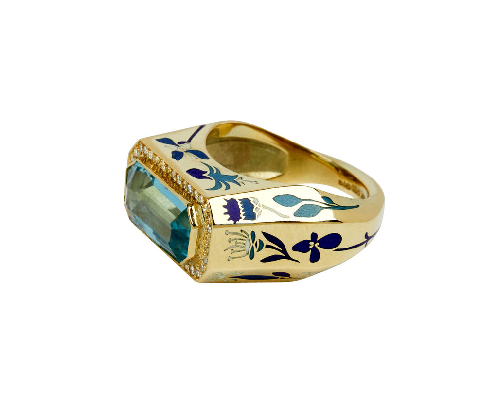 fallen flora ring II moissanite - TWISTonline 