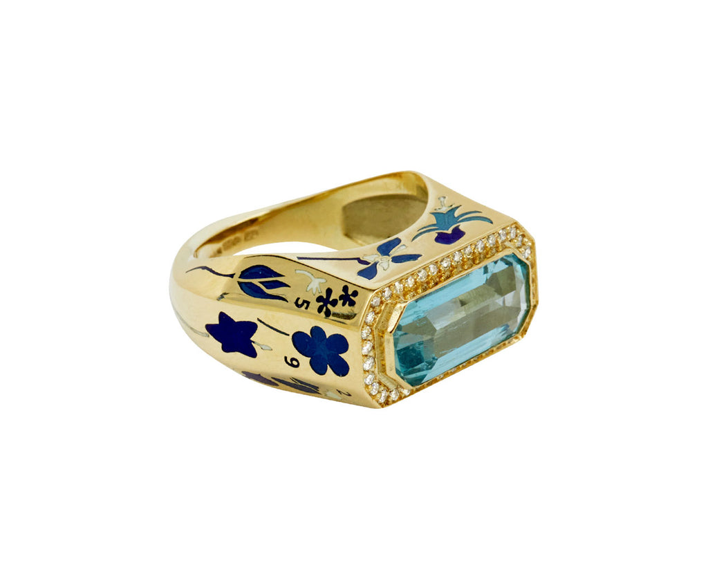 fallen flora ring II moissanite - TWISTonline 