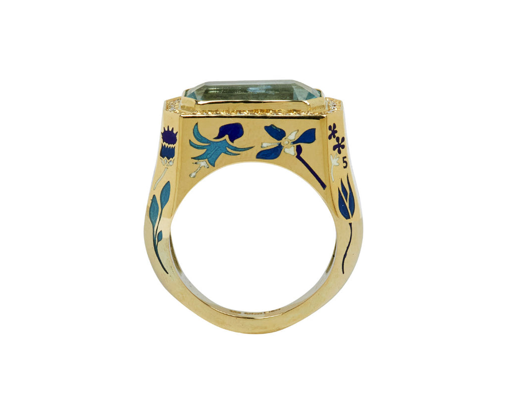 fallen flora ring II moissanite - TWISTonline 