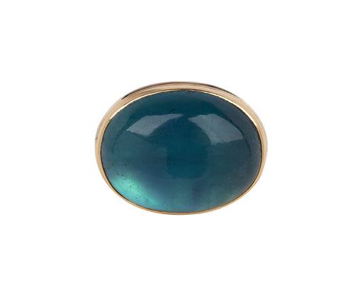 Jamie Joseph Oval Smooth Aquamarine Ring