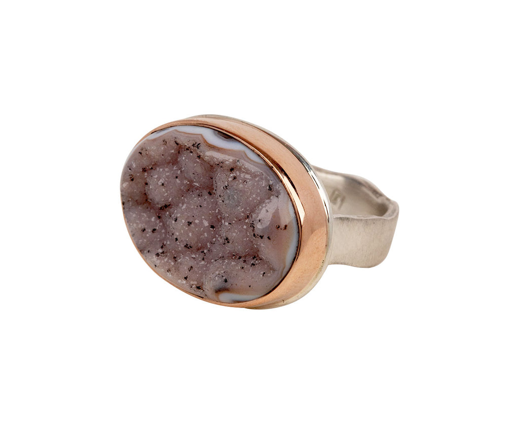 Jamie Joseph Lavender Druzy Ring - Closeup