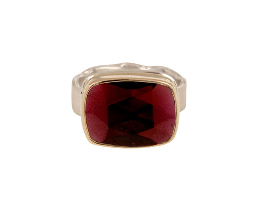 Jamie Joseph Rose Cut Rhodolite Garnet Ring