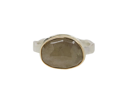 Small Linen Sapphire Ring