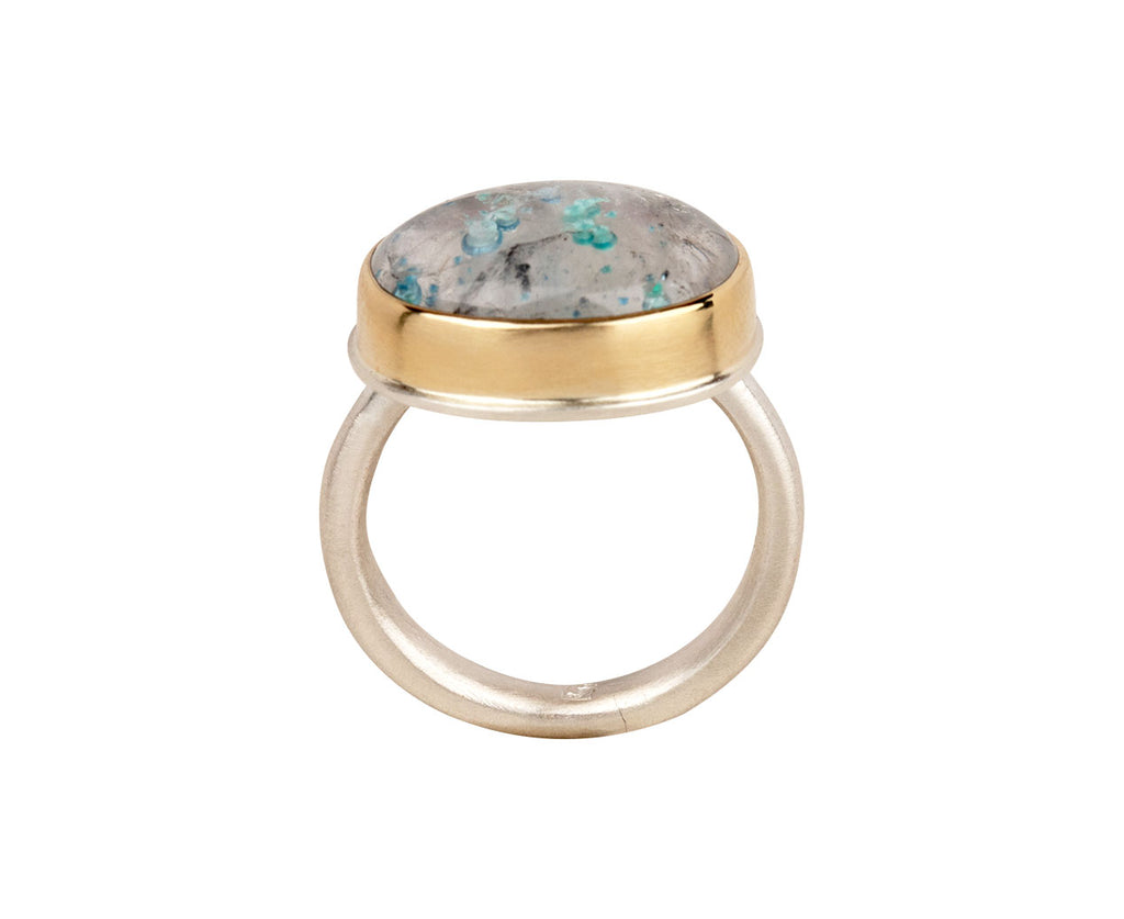 Jamie Joseph Pariba Tourmaline in Quartz Ring - Side View