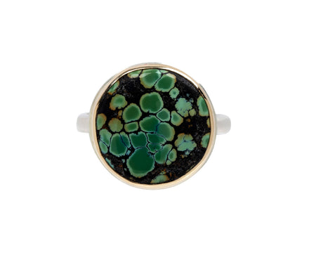 Jamie Joseph Round Smooth Hubei Turquoise Ring
