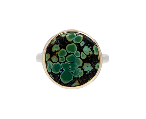 Jamie Joseph Round Smooth Hubei Turquoise Ring