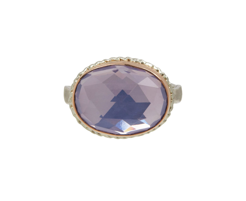 Rose Cut Lavender Amethyst Ring