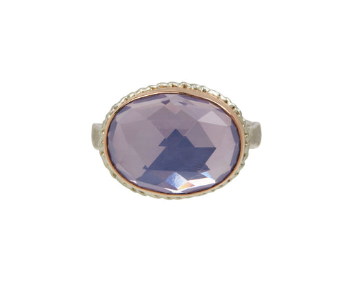 Rose Cut Lavender Amethyst Ring
