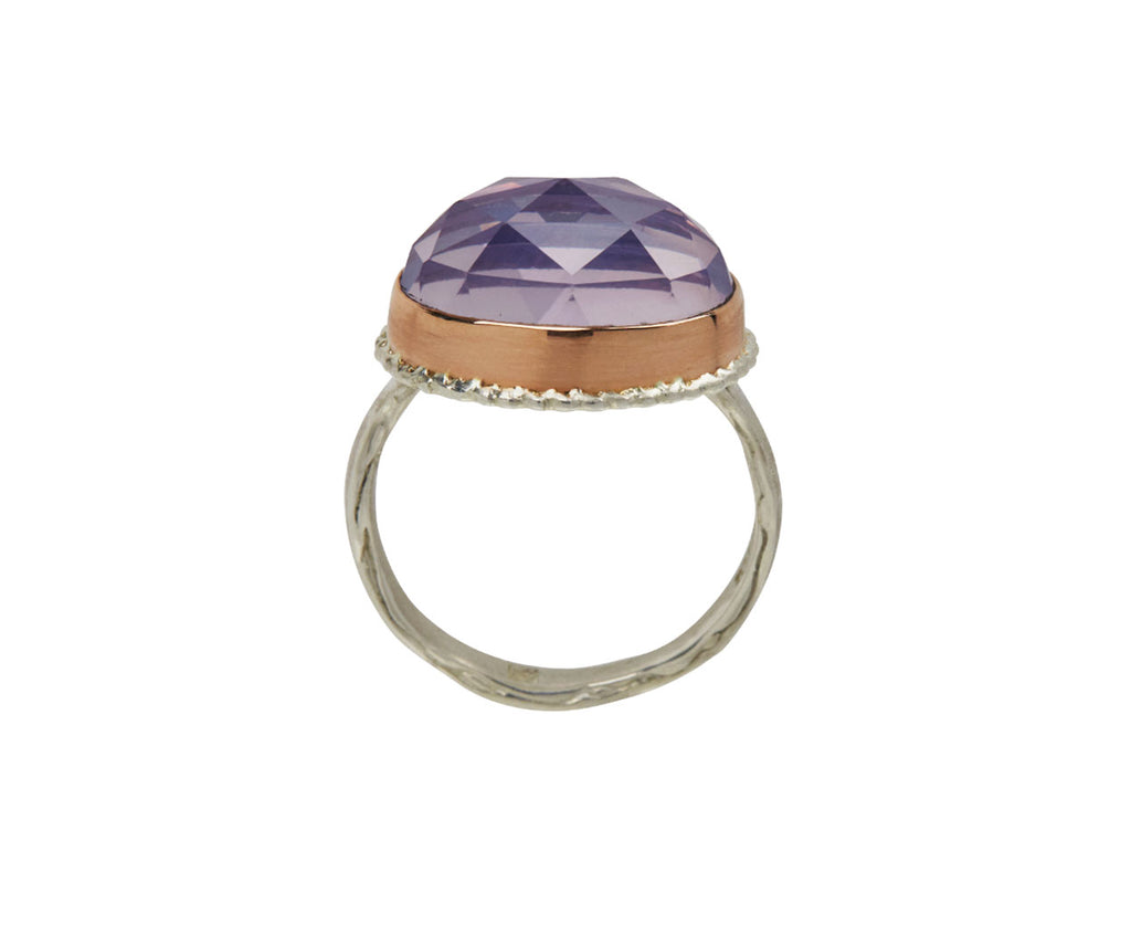 Rose Cut Lavender Amethyst Ring