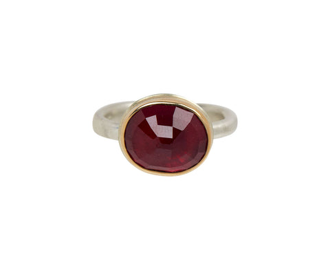 Jamie Joseph Inverted Oval African Ruby Ring