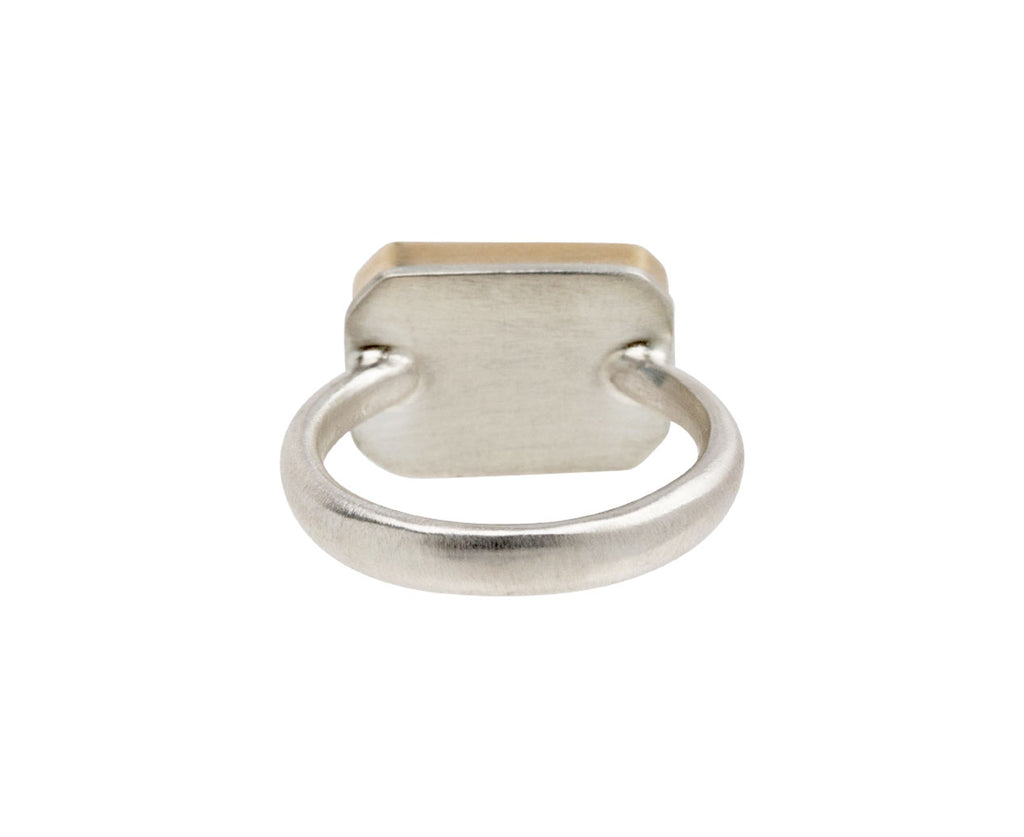 Rectangular Inverted African Ruby Ring