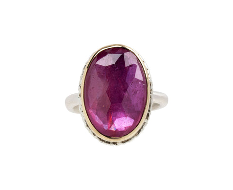 Jamie Joseph Vertical Oval African Ruby Ring