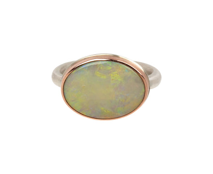 Oval Australian Opal Ring