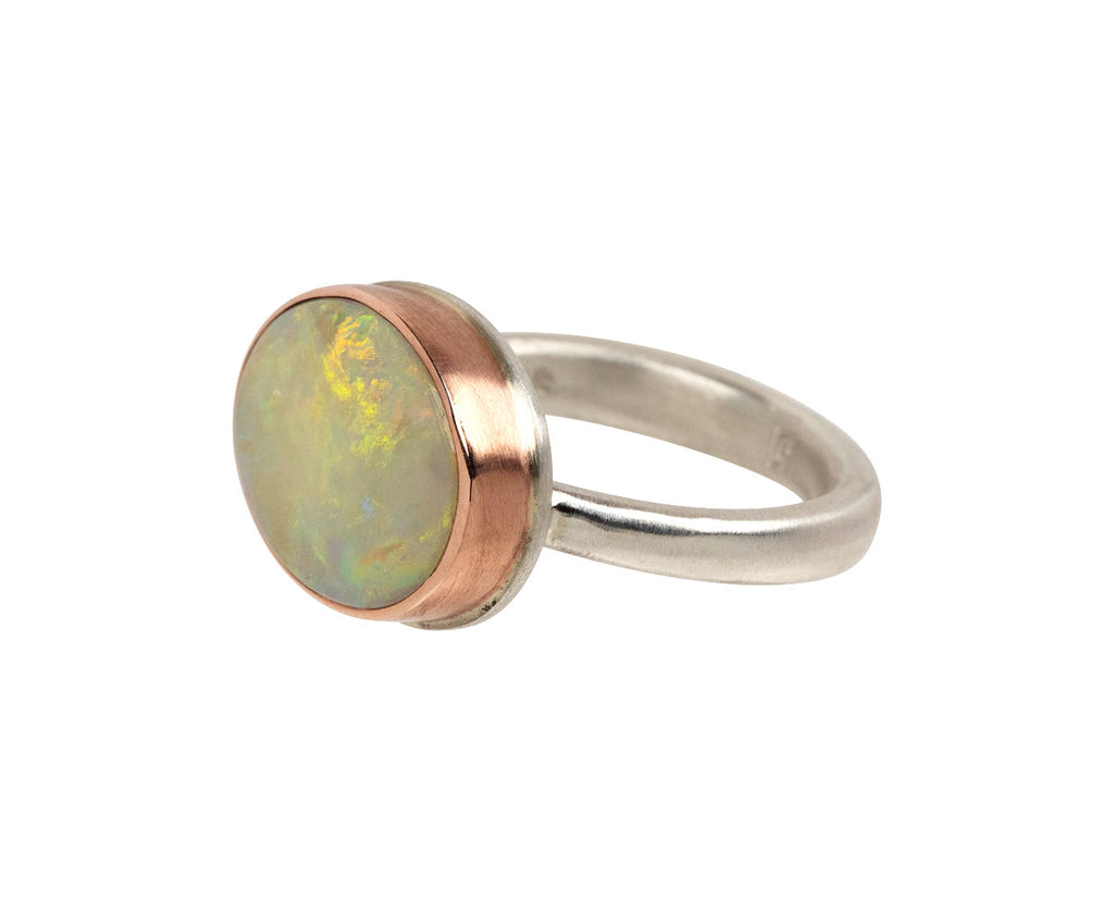 Oval Australian Opal Ring