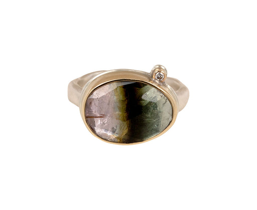 Jamie Joseph Watermelon Tourmaline and Diamond Ring