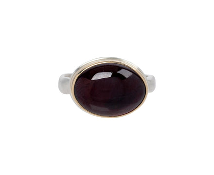 Jamie Joseph Oval Rhodolite Garnet Ring