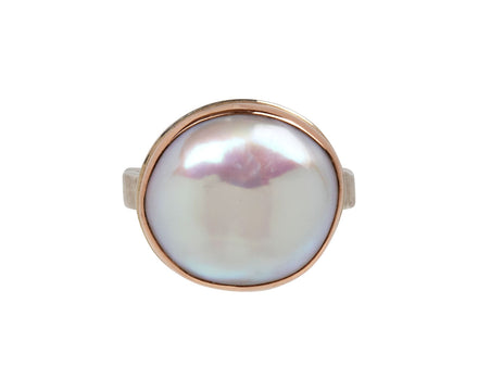 Asymmetrical Cultured Pearl Ring