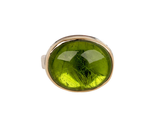 Jamie Joseph Oval Smooth Peridot Ring