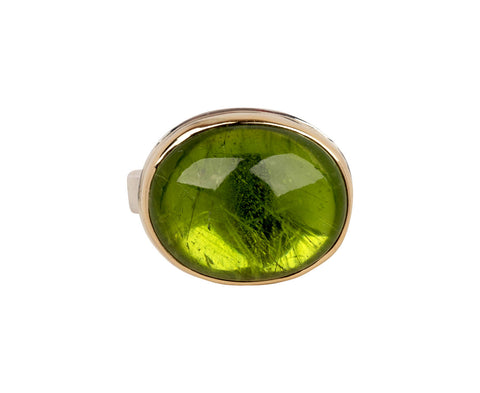 Jamie Joseph Oval Smooth Peridot Ring