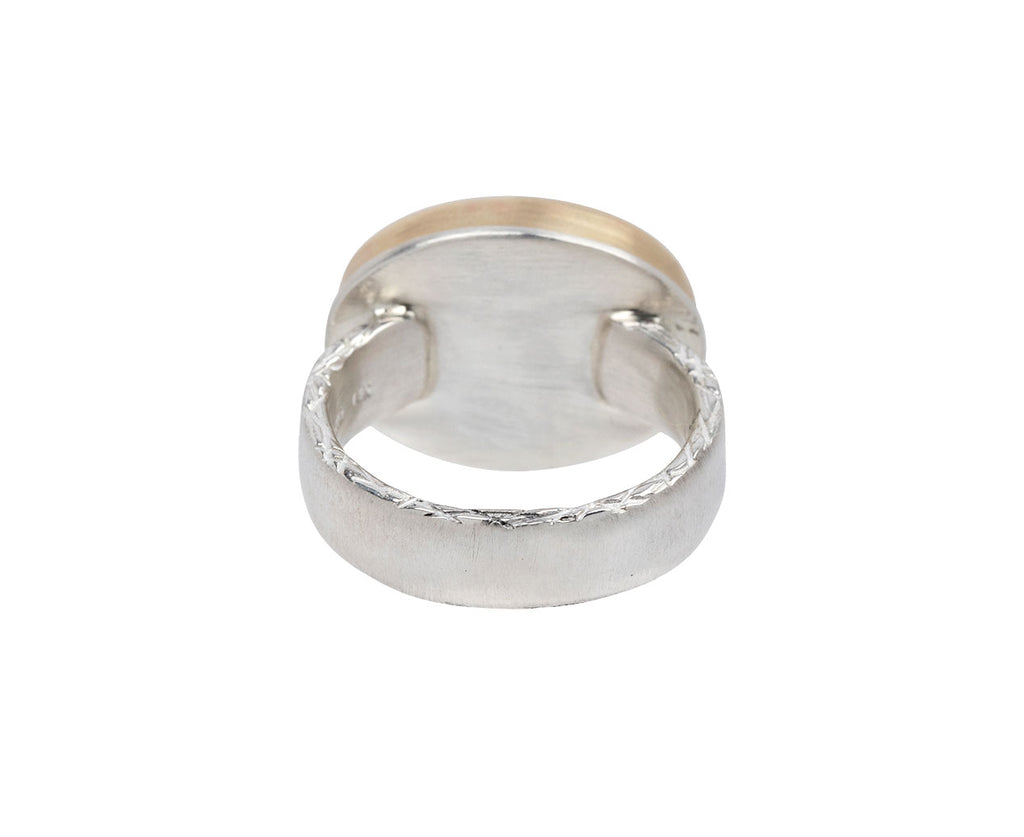 Jamie Joseph Smooth Oval Lapis Ring - Back View