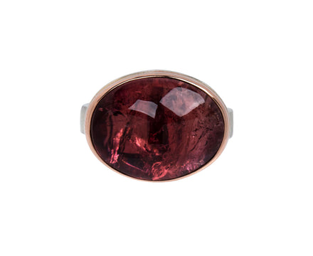 Jamie Joseph Oval Smooth Pink Tourmaline Ring