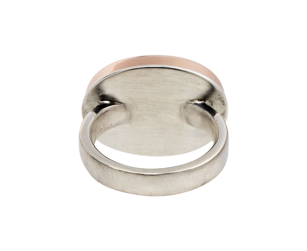 Oval Smooth Rhodonite Ring