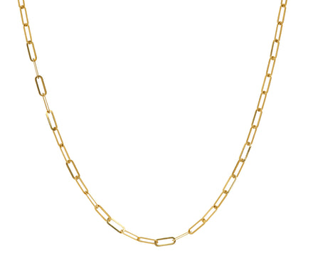 Long Oval Link Chain Necklace