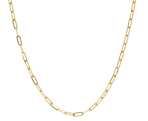 Long Oval Link Chain Necklace