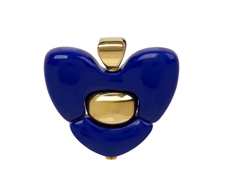Joelle Kharrat Lapis Heart Pendant ONLY