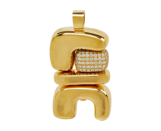 Gold and Diamond Air Totem Pendant ONLY - TWISTonline 