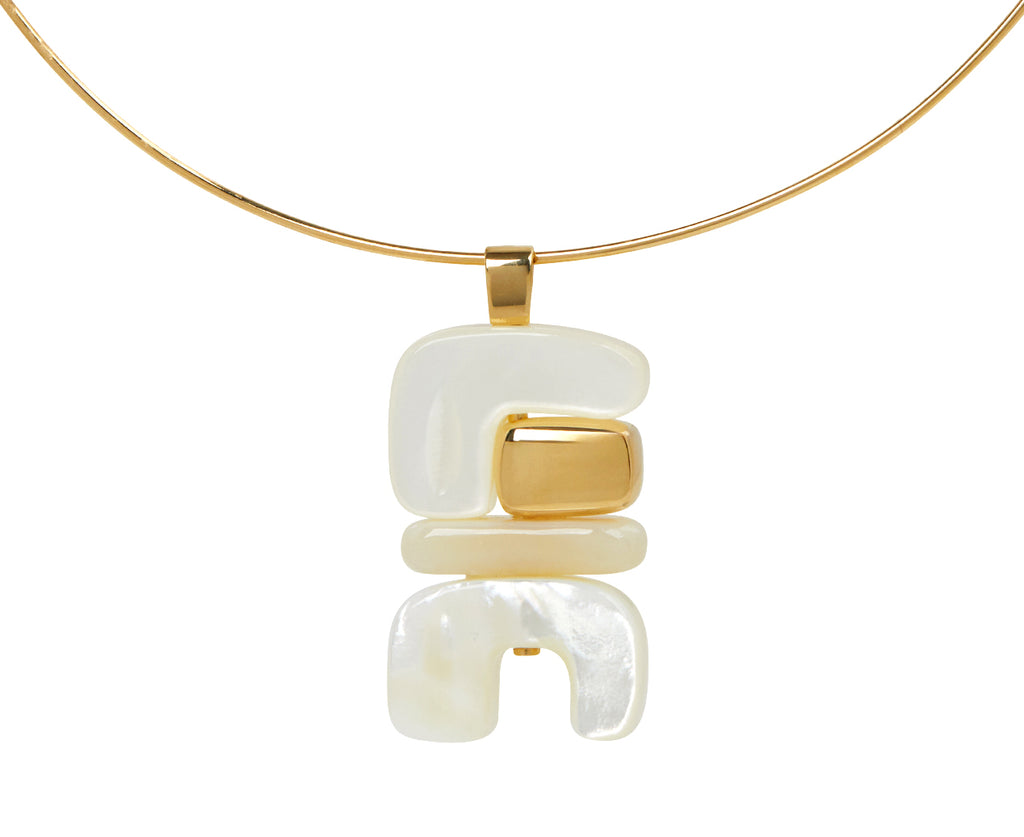 Mother-of-Pearl Water Totem Pendant ONLY